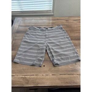 Quiksilver Amphibian Shorts Mens 36 Gray9" Inseam Hybrid Chino Walkshorts Beach